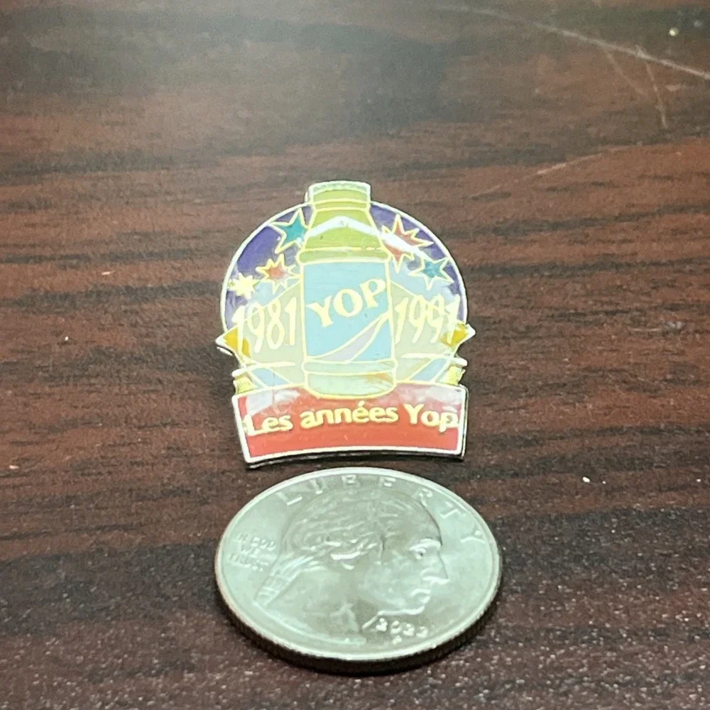 Yop Yogurt Drink 10 Year Anniversary Lapel Hat Pin‎